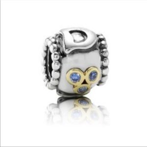 RESERVED — PANDORA DAD CHARM WITH BLUE STONES
